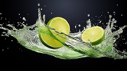 Sticker - lime in water