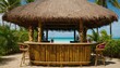 © soyibakter - a tiki hut bar with colorful cocktails, beachfront seating, and island vibes