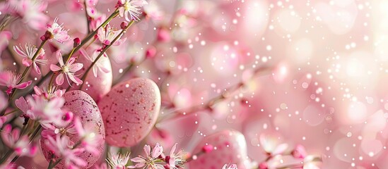 Aufkleber - Easter-themed background with copy space image.