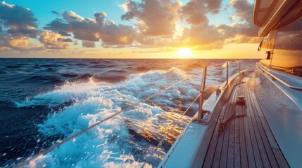 Sunset Cruise on a Luxurious Yacht