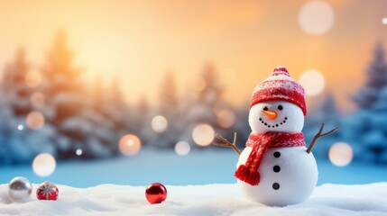 A Snowman in a Winter Wonderland