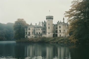 Canvas Print - Castle architecture building tranquility.