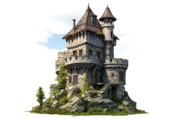 Wall Mural - Watchtower photo stone castle.