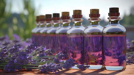 Poster - lavender and essential oils