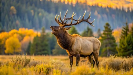 bull elk bugling