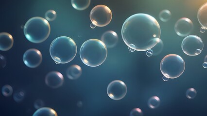 Wall Mural - abstract background with bubbles