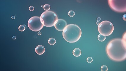 Wall Mural - abstract background with bubbles