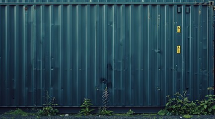 Poster - blue door with a window