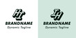 © Prayoga - Letters HI and IH 3D Monogram Logo, Suitable for business with IH or HI initials