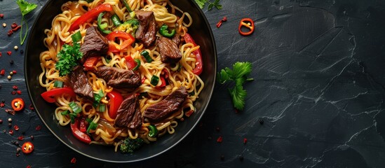Sticker - Delicious Beef and Veggie Noodles
