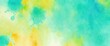 © Reazy Studio - Blue Green orange abstract pattern watercolor background. Stain splash rough daub grain grunge