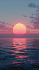 Sticker - Beach wallpaper background horizon sunrise sea.