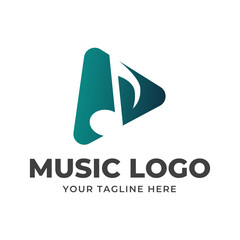 Poster - Music vector logo graphic modern abstract