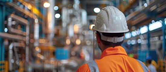 Poster - Industrial Worker in a Factory Setting