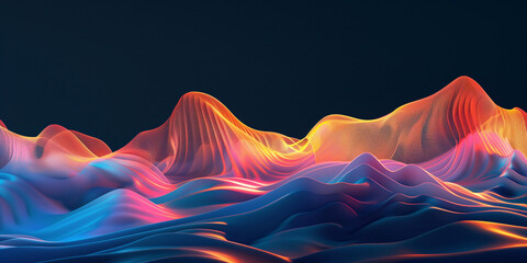 Wall Mural - Abstract colorful background with wave lines. Texture for creativity and design