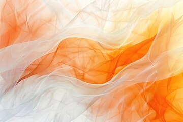 Poster - Colorful smooth abstract Orange and white texture background