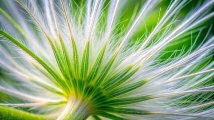 close-up macro shot of cosmos stem's unique hairy texture, showcasing intricate soft white hairs cov