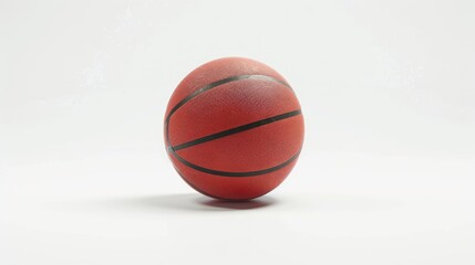 Wall Mural - Basketball Ball Isolated On A White Background, High Quality Background