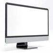 © azlani art - Sleek computer monitor with blank display, minimalist design, clipping path.