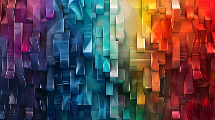 Wall Mural - abstract color chart, generative ai