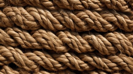 Canvas Print - Close-up of a Twisted Rope