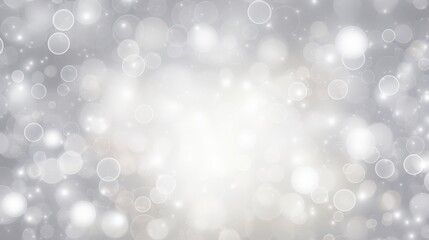 Wall Mural - Abstract Silver Bokeh Background