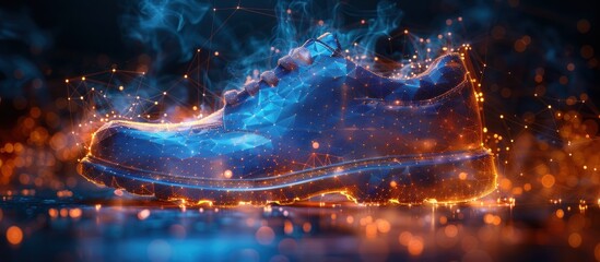 Futuristic Sneaker in a Digital Realm