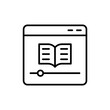 © Upnowgraphic Studio - Online library outline icons, minimalist vector illustration ,simple transparent graphic element .Isolated on white background