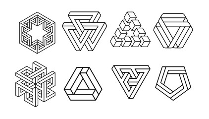 Sticker - Sacred geometry symbols collection.