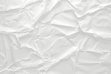 white crumpled and creased paper poster texture PNG