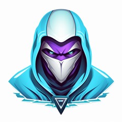 Mysterious warrior with a hidden face. Perfect for gaming logos, avatars, or fantasy illustrations