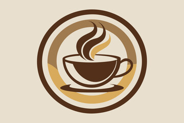 Wall Mural - coffee cup logo vector illustration