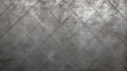 Wall Mural - Diamond Patterned Grey Wall Texture