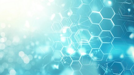 Wall Mural - abstract medical futuristic light blue geometrical neutral universal background for science, industr
