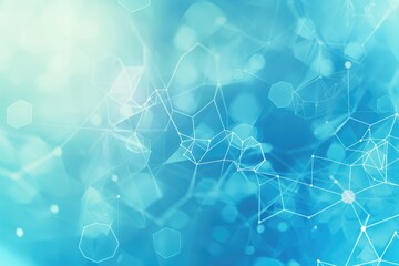 Wall Mural - abstract medical futuristic light blue geometrical neutral universal background for science, industr