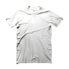 Wall Mural - White T-Shirt Mock up isolated on transparent background