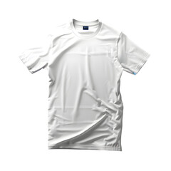 Wall Mural - White T-Shirt Mock up isolated on transparent background