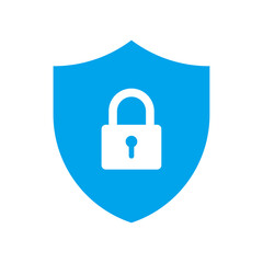 Wall Mural - shield with lock icon