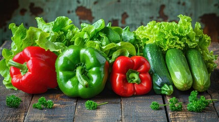 Canvas Print - The Fresh Colorful Vegetables