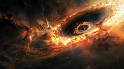 Wall Mural - blackhole in space. abstract cosmos background
