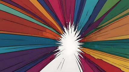 Wall Mural - colorful rainbow colored paper, ai generated