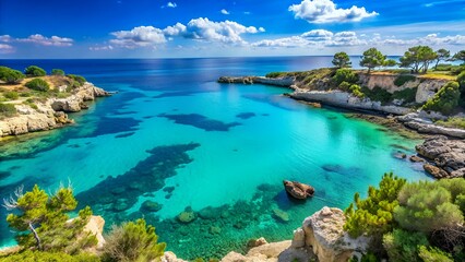 macchia mediterranea e mare blu del salento