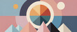 © DIVGRADCURL - illustrazione con elementi geometrici a tema minimalista astratto contemporaneo