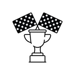 Wall Mural - Trophy Cup vector icon