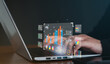 © paripat - Dashboard for data business analysis and Data Management System with KPI and metrics connected to the database for technology finance,  marketing,operations, sales.