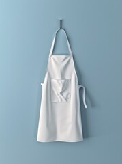 Three-dimensional rendering of white apron on clothes handler