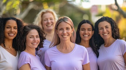 Canvas Print - The Group of Smiling Women