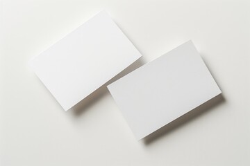 Wall Mural - Isolated photo of stack of business cards. Suitable for branding identity.