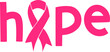 ©  Dottie Digitals - Hope Cancer awareness ribbon
