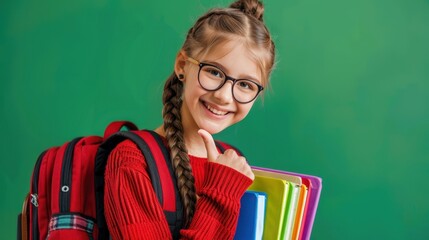 Canvas Print - The student with glasses